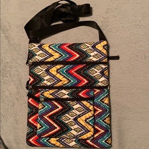 multi colored cross body bag